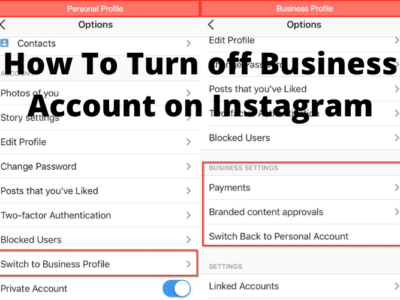 How To Turn off Business Account on Instagram