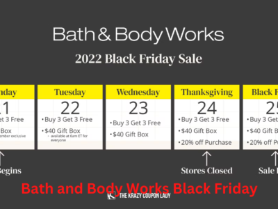 Bath and Body Works Black Friday