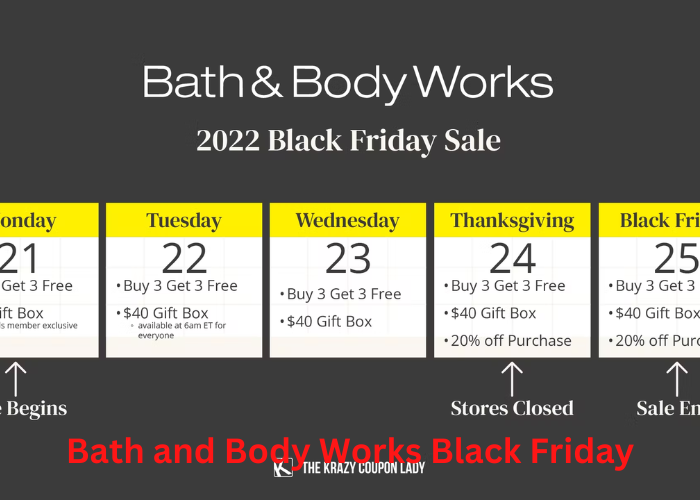 Bath and Body Works Black Friday Bludwing